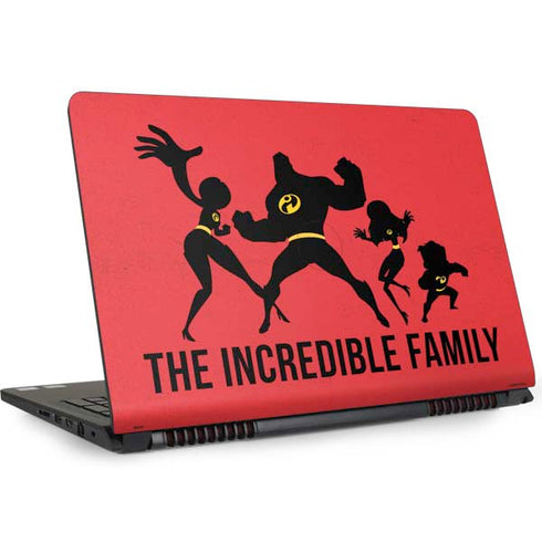 Disney The Incredibles Family Sillhouette Dell Inspiron Skin